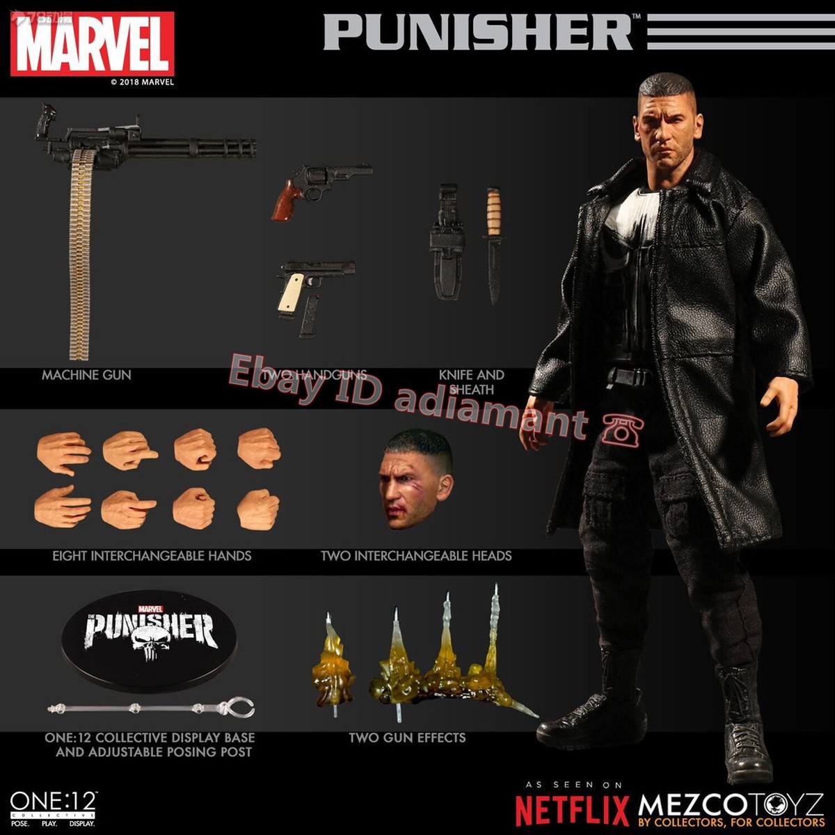 MEZCO Toys 1/12 The Punisher Frank Castle 6