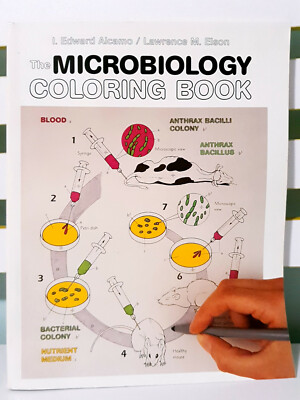 The Microbiology Coloring Book! Book by I. Edward Alcamo & Lawrence M. Elson!