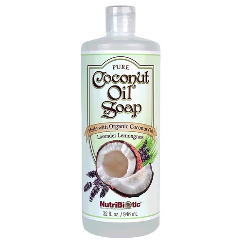 NutriBiotic Pure Coconut Oil Soap, Lavender Lemongrass - Certified Organic - 第 6/8 張圖片