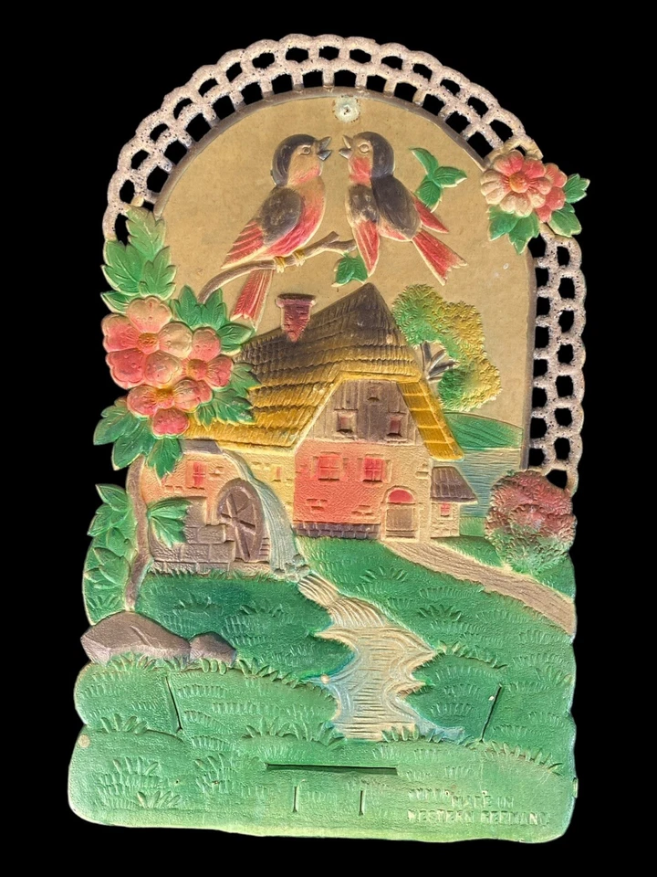 4 papeles troquelados victorianos antiguos alemanes en relieve Foto 2 de 4