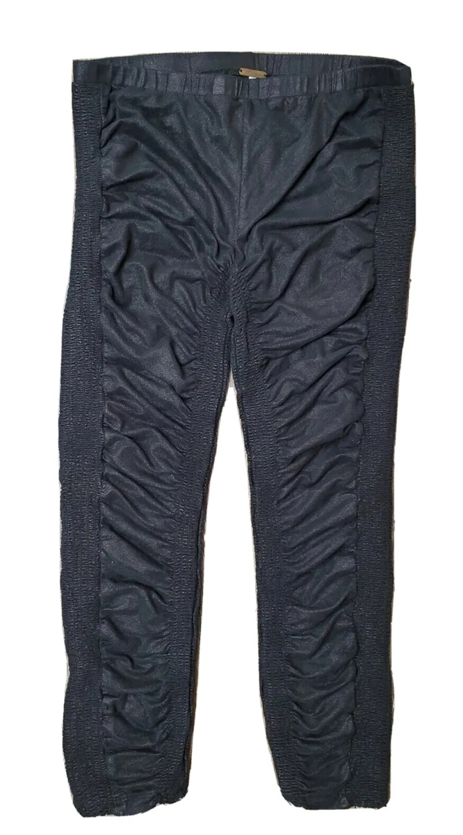 Free People Women's XS Black Brushed Faux Suede Athletic