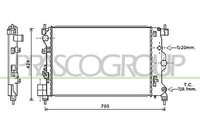 KüHler WasserküHler FüR Opel Mokka/Mokka X Chevrolet Aveo SchräGheck Trax