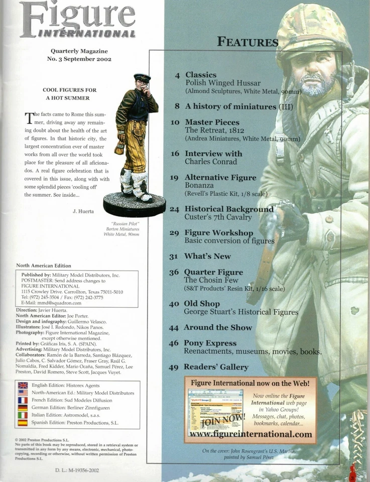 Figure International Magazine Miniatures No 3 September 2002 - Image 2 of 4