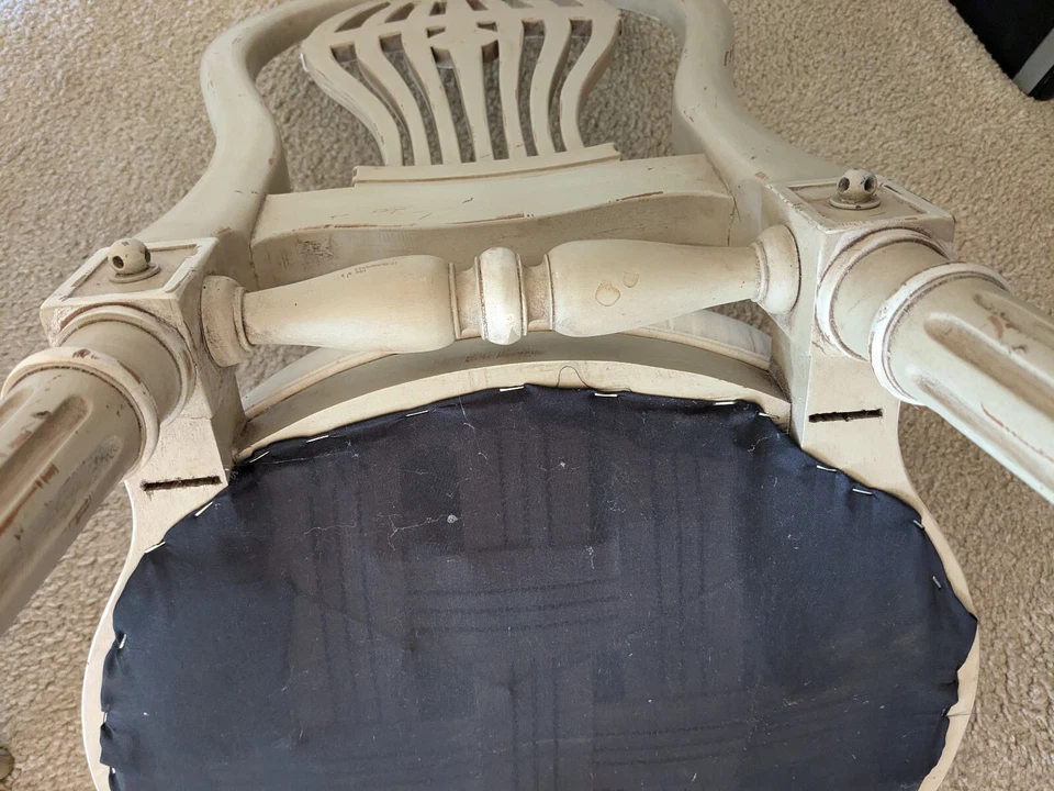 Globo de aire caliente madera silla antigua historia de la aviación Widdicomb? tapicería ready 4 Foto 4 de 4