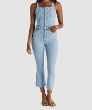 Mono vaquero acampanado corto de hiedra azul para mujer ETICA $175 talla XS