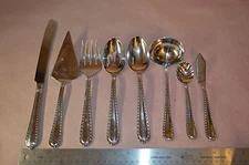8 Piece Lot Hampton Silversmiths Stainless Flatware Silverware Wedding Pie #1490