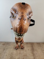 Mask DINOSAUR DISGUISE tyrannosaurus rex PUT ON FACE  MOVE Jurassic World