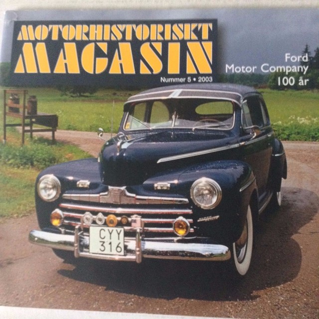 Motorhistoriskt Swedish Car Magazine Ford Motor Company No