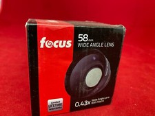 Focus Wide Angle Lens With Macro 0.43X Lightweight Design 58MM
