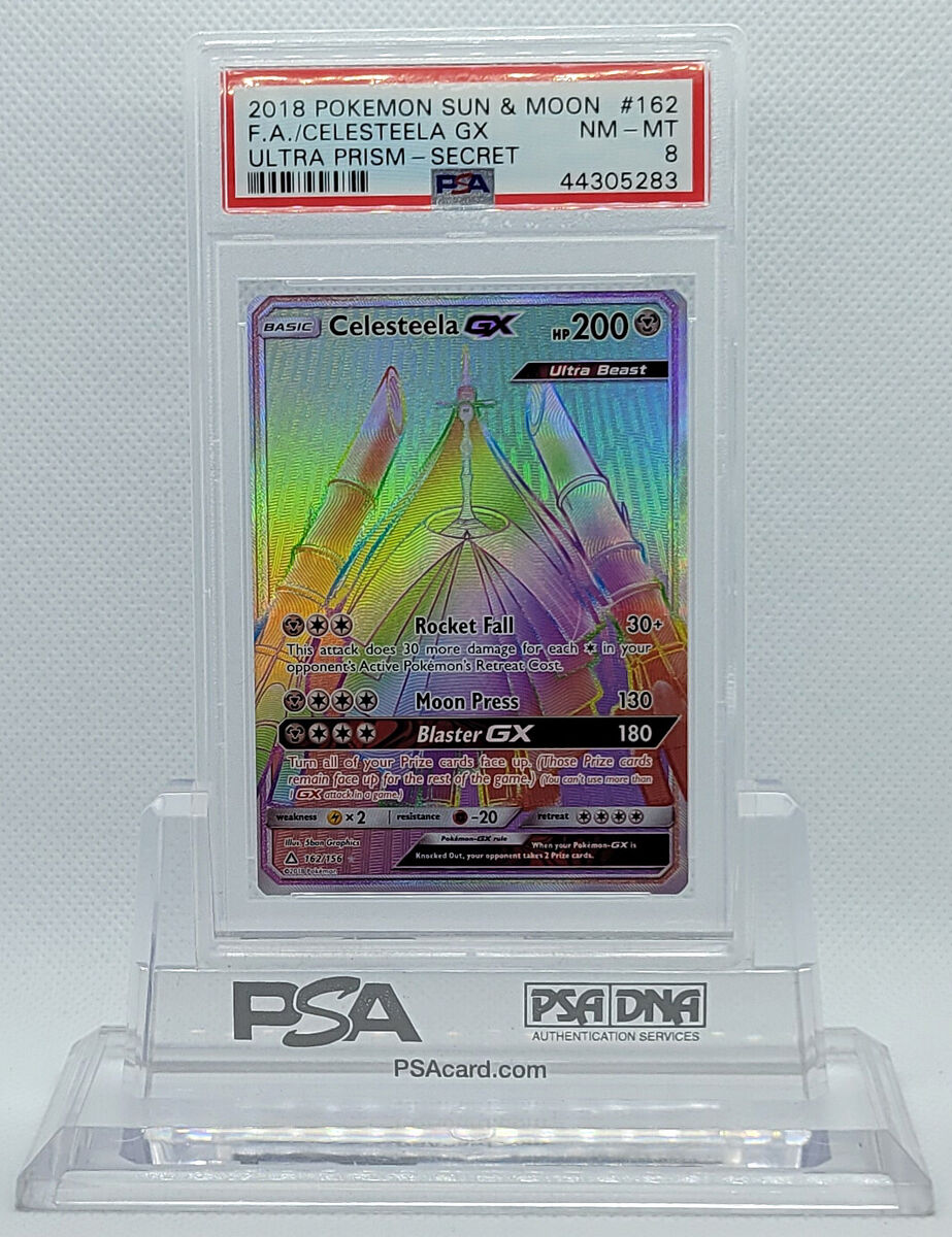 Pokemon GRADED Card - PSA 9: CELESTEELA GX #162 - FULL ART (SUN & MOON:  ULTRA PRISM - SECRET)