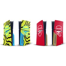 OFFICIAL ARSENAL FC 2023/24 CREST KIT VINYL SKIN FOR SONY PS5 SLIM DISC CONSOLE