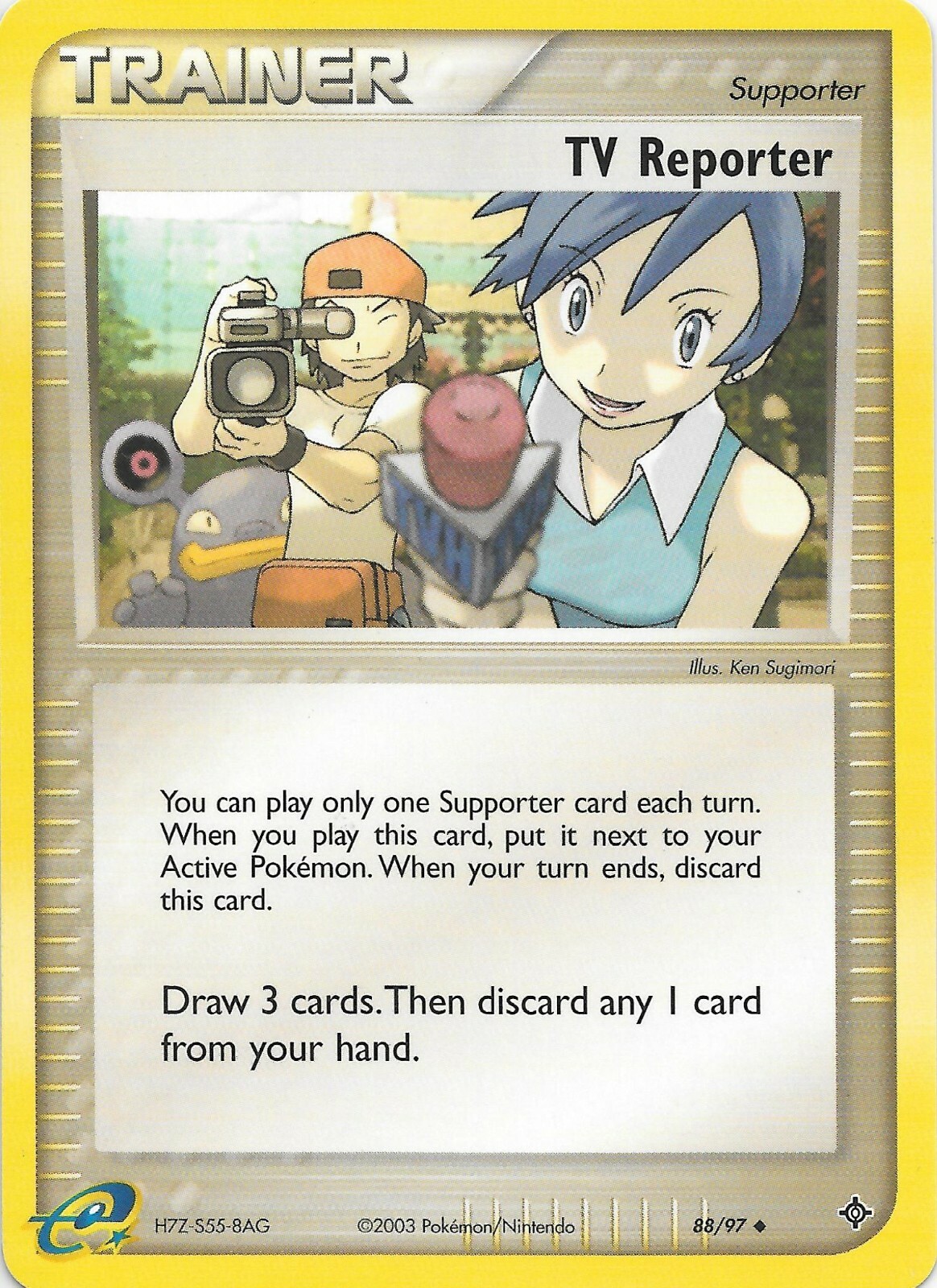 TV REPORTER 88/97 EX Dragon Pokemon WOTC Card NM