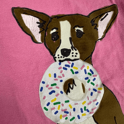 Hanna Andersson Pink Dog Graphic T-Shirt size 8 - Picture 6 of 8