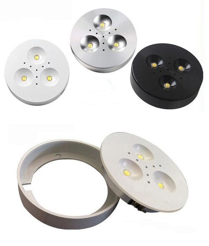 3W Kitchen LED Under Cabinet Lighting Showcase Light Kit Puck Spot Lamp Bulbs - Picture 5 of 14