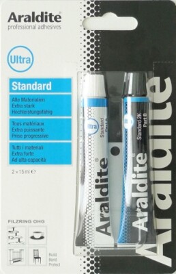 Araldite STANDARD | 2x15 ml im Blister | Zweikomponenten Epoxid Klebstoff Epoxy