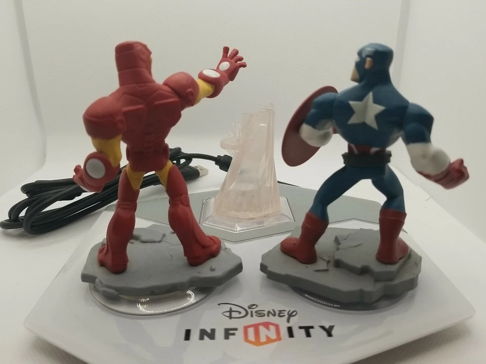 Disney Infinity Portal Base Xbox 360 With Capt. America, Iron Man and Crystal - Image 3 of 4