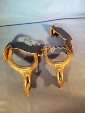 Vintage 1950's Hubley Western Cowboy Metal Spurs - Set of 2