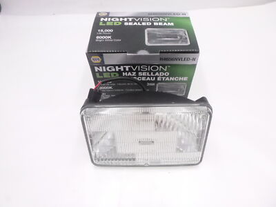 NAPA H4654 NightVision LED Bright White Sealed Beam H5062 H4656BL
