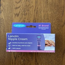 Lansinoh Lanolin Nipple Cream 1.41 Oz. Soothes Nipples Exp 1/26