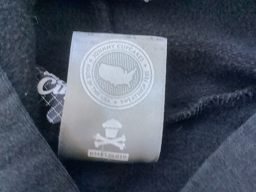 Vintage Johnny Cupcakes hoodie cupcake n crossbones large - 第 8/9 張圖片