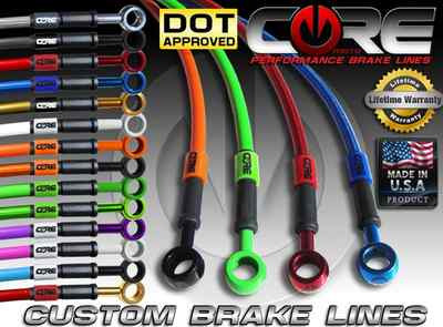 COREMOTO NON ABS FRONT & REAR BRAKE LINE KIT FOR SUZUKI KATANA GSX600F 1998-2006