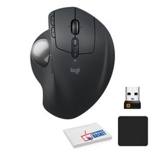 Logitech MX Ergo S Wireless Trackball Mouse, 2.4 dpi Laser Sensor, 6