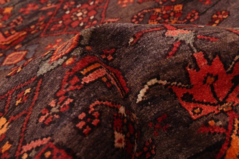 Alfombra de corredor tradicional oriental vintage anudada a mano de 2'4" x 12'5" Foto 3 de 4