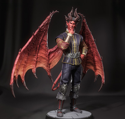 Raphael Baldur's Gate 3 Resin Figur 28cm | Bulkamancer | UNBEMALT