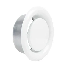 4 Inch AC Air Vent Cover Steel Round Exhaust Adjustable Valve 4-Inch 100mm