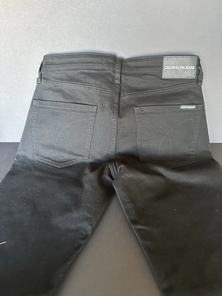 Calvin Klein Jeans Men's 33x34 Skinny Fit Jeans Stretch Moulant Black CKJ 016 - Image 4 of 4