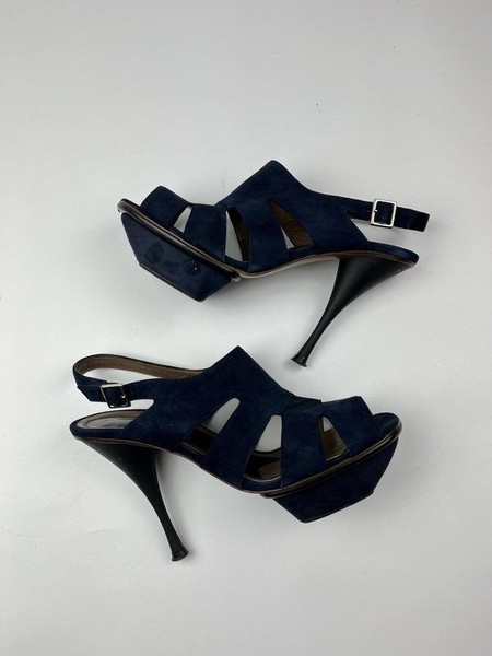 Women Marni Heels Navy Suede 40