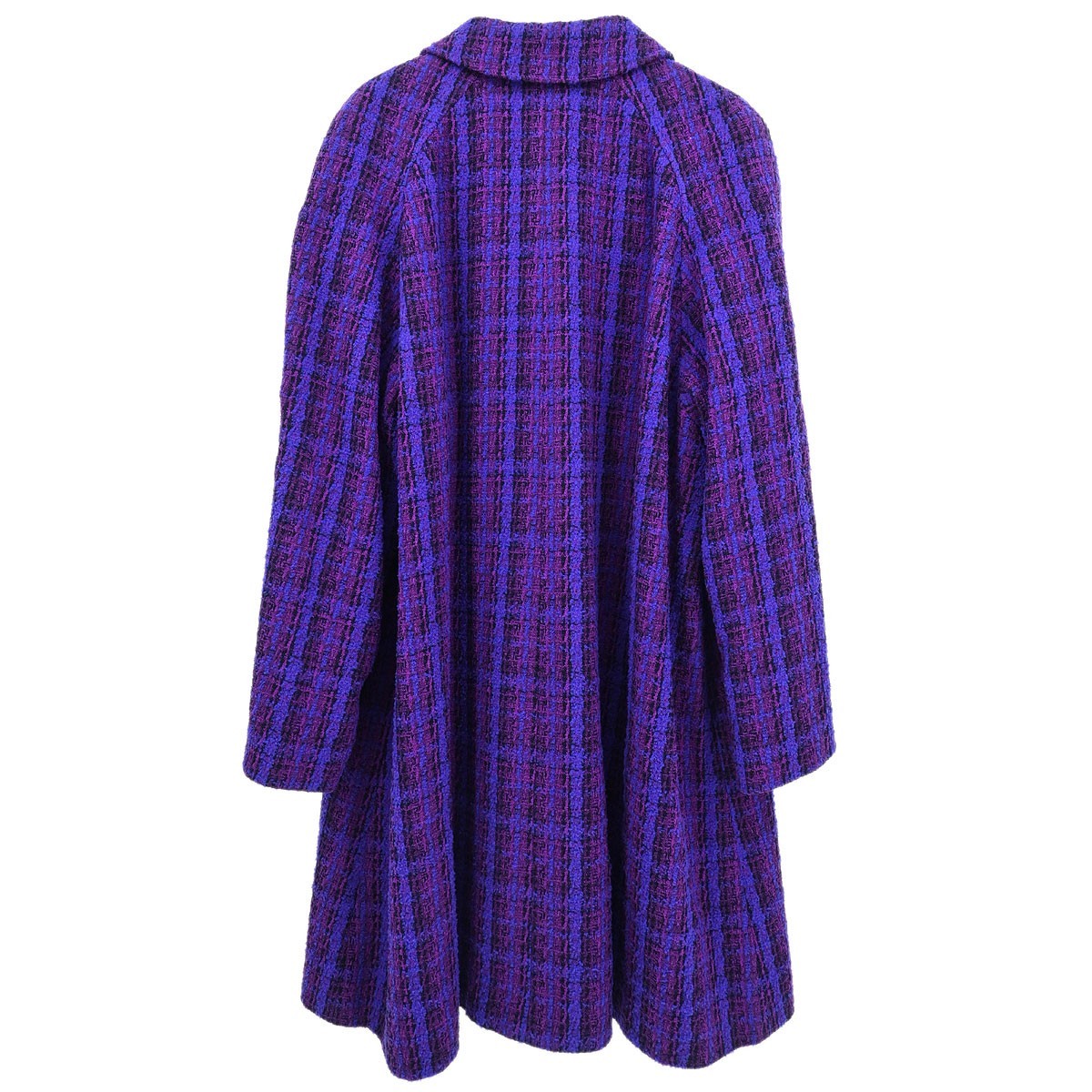 Chanel Jacket Coat Purple 95A #42 153677 | eBay