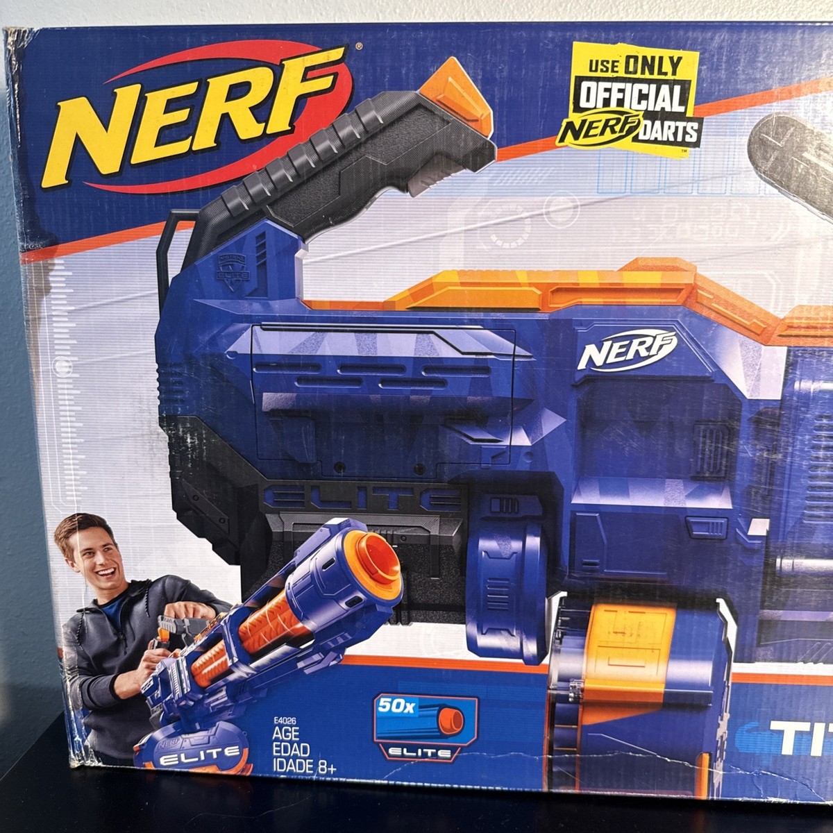 Nerf E2865 Elite Titan CS-50 50-Dart Toy Blaster for sale online