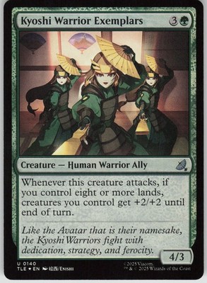 MTG Kyoshi Warrior Exemplars Foil NM Avatar: The Last Airbender: Magic 140