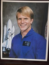 GEORGE "Pinky" NELSON 3X SHUTTLE ASTRONAUT Signed Original NASA 1978 litho photo
