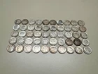 Four (4) Rolls Of 50 Silver Roosevelt Circulated Dimes, $20 Face Value