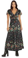 Black Milk Wild Cherry Rio Maxi Dress XXL Pinup Cherries Rare Bees Floral