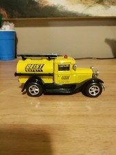 Deist Safety Yellow Die Cast Truck Car Coin Bank w/Key Limited Edition Liberty