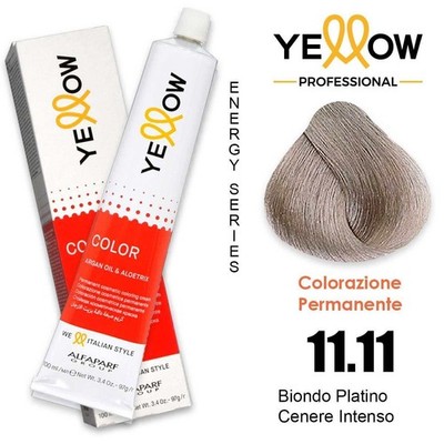 Haartönung 11.11 Alfaparf Yellow Permanente Extra Aschblond 100Ml