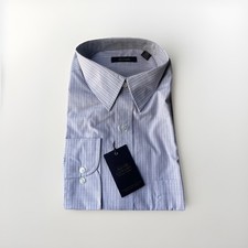 Tasso Elba Luxury Dress Shirt Check Pattern 100 Cotton Size 18 NWT