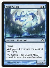 Maze Glider | MTG DGM Dragon's Maze | Blue Elemental Multicolored Flying | LP