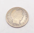 1893 Barber Quarter 25 Cent USA .900 Silver Coin