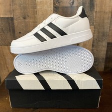 Kids Adidas Breaknet 2.0 K Tennis Shoes HP8956 Color White/Black Brand New