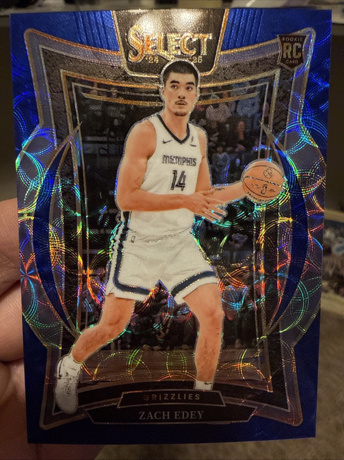 2024-25 Panini Select Zach Edey #98 RC Rookie Concourse Blue Scope /249