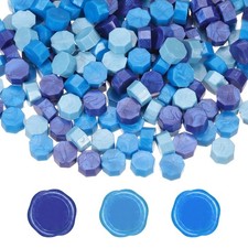 Wax Seal Beads, 300 Pcs Wax Sealing Beads, Blue Tone