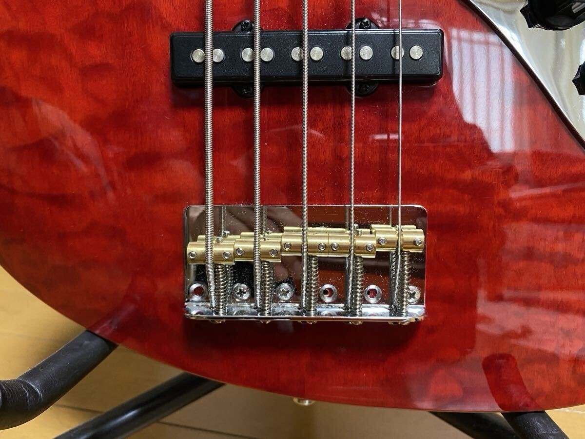 Electric Bass Guitar SELVA SAJB-680 Series Red Made in Indonesia S