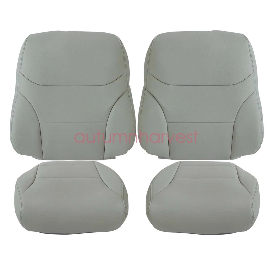 Cubierta de asiento de cuero gris inferior/trasera para Honda Civic 2012 2013 2014 2015 Foto 4 de 4