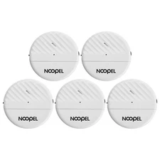 Glass Break Sensor 5 Pack, 125DB Loud Window Alarm Vibration Sensors, Burglar...