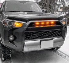 4PCS Raptor Style Amber Grille LED Lights For Toyota 4Runner TRD Pro 2014 And Up