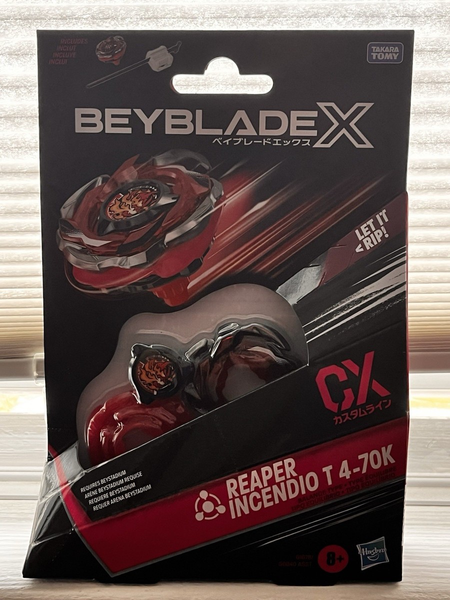 Beyblade x Reaper Incendio T4-70K (Hells Reaper) Official Hasbro